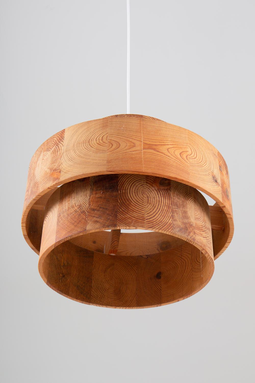 Swedish Scandinavian Pendant in Pine by Kentson