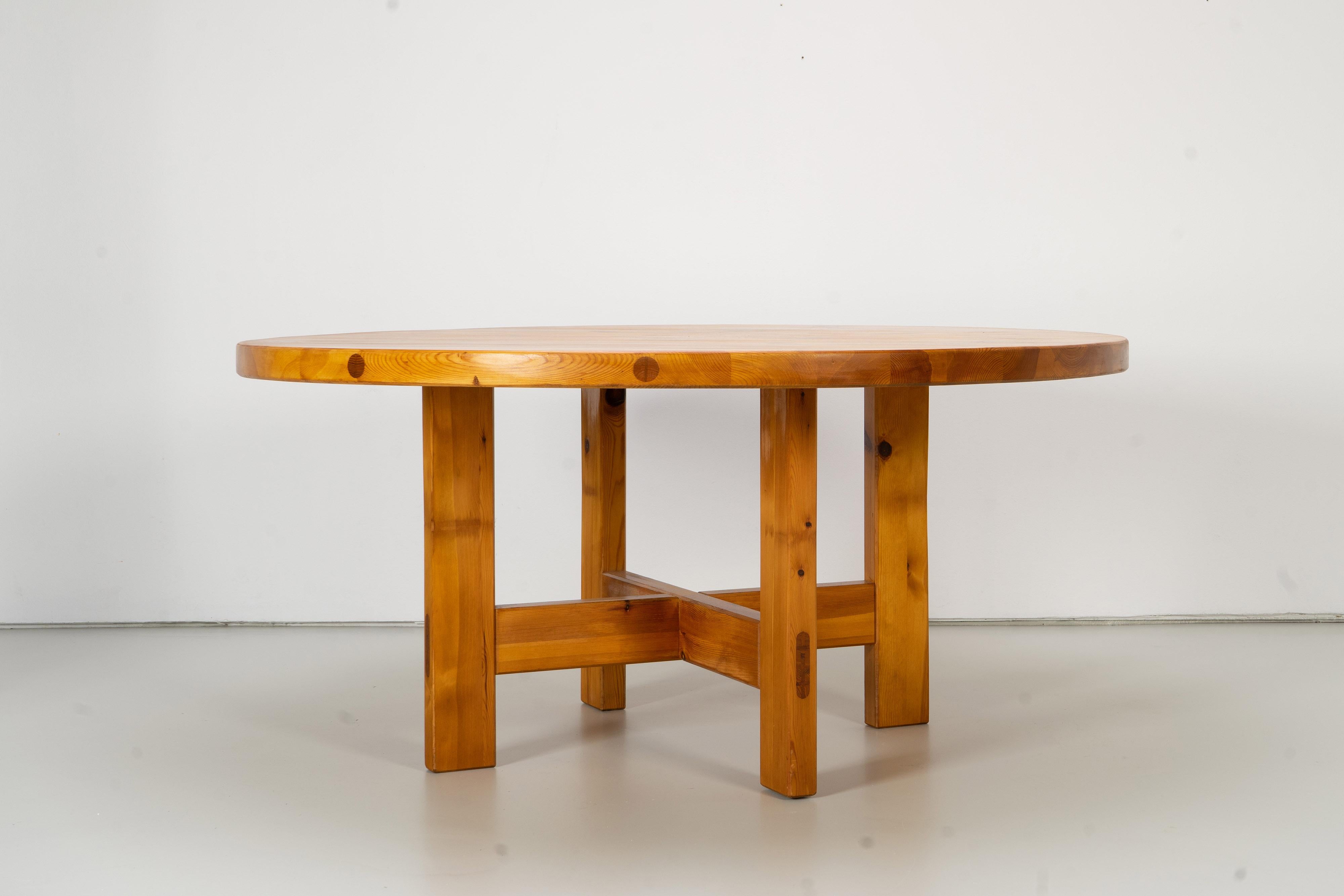 Scandinavian Pine Dining Table by Roland Wilhelmsson Karl Anderson and  Söner 1970s For Sale at 1stDibs