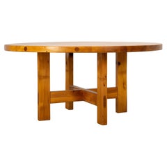 Scandinavian Pine Dining Table by Roland Wilhelmsson Karl Anderson & Söner 1970s
