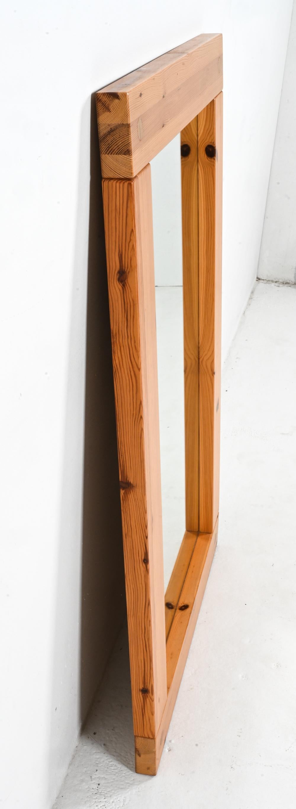 Scandinavian Pine Hall Bench & Mirror by Ruben Ward for AB Nybrofabriken Fröseke For Sale 10