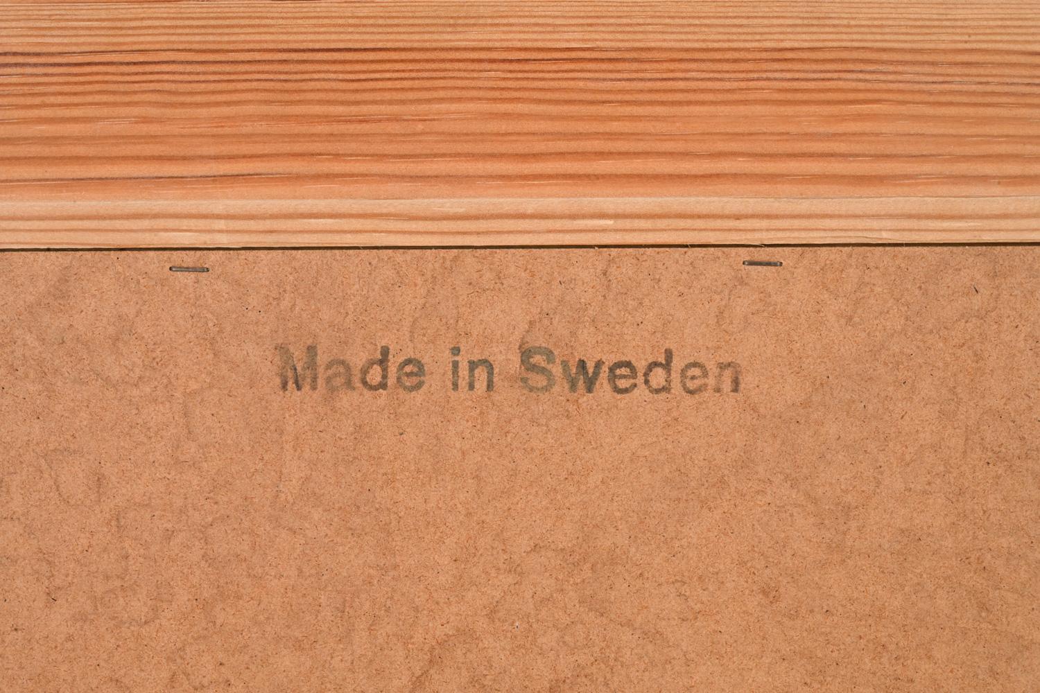 Scandinavian Pine Hall Bench & Mirror by Ruben Ward for AB Nybrofabriken Fröseke For Sale 12
