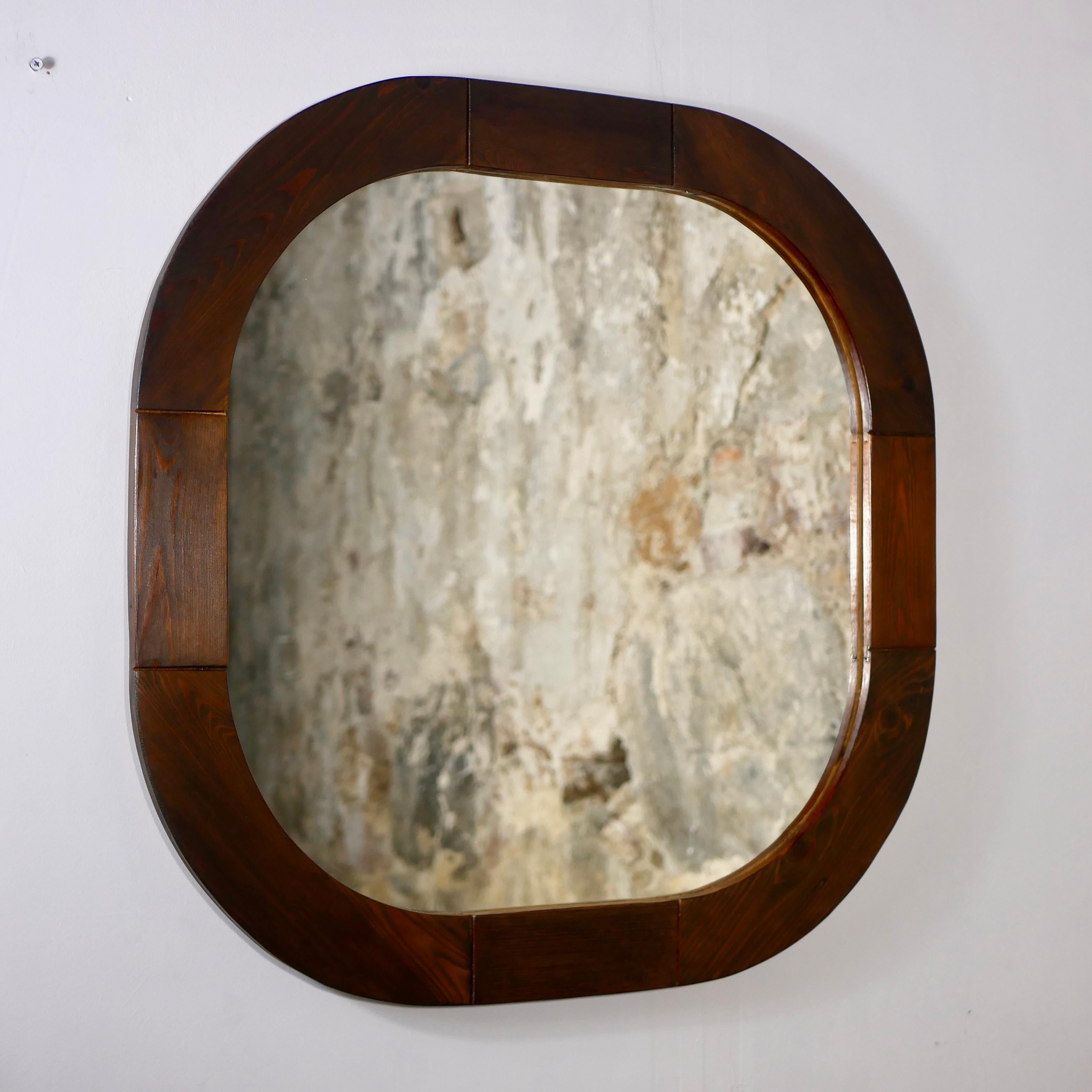 Scandinavian Modern Scandinavian pine mirror by Ikea, Sweden, 1970s