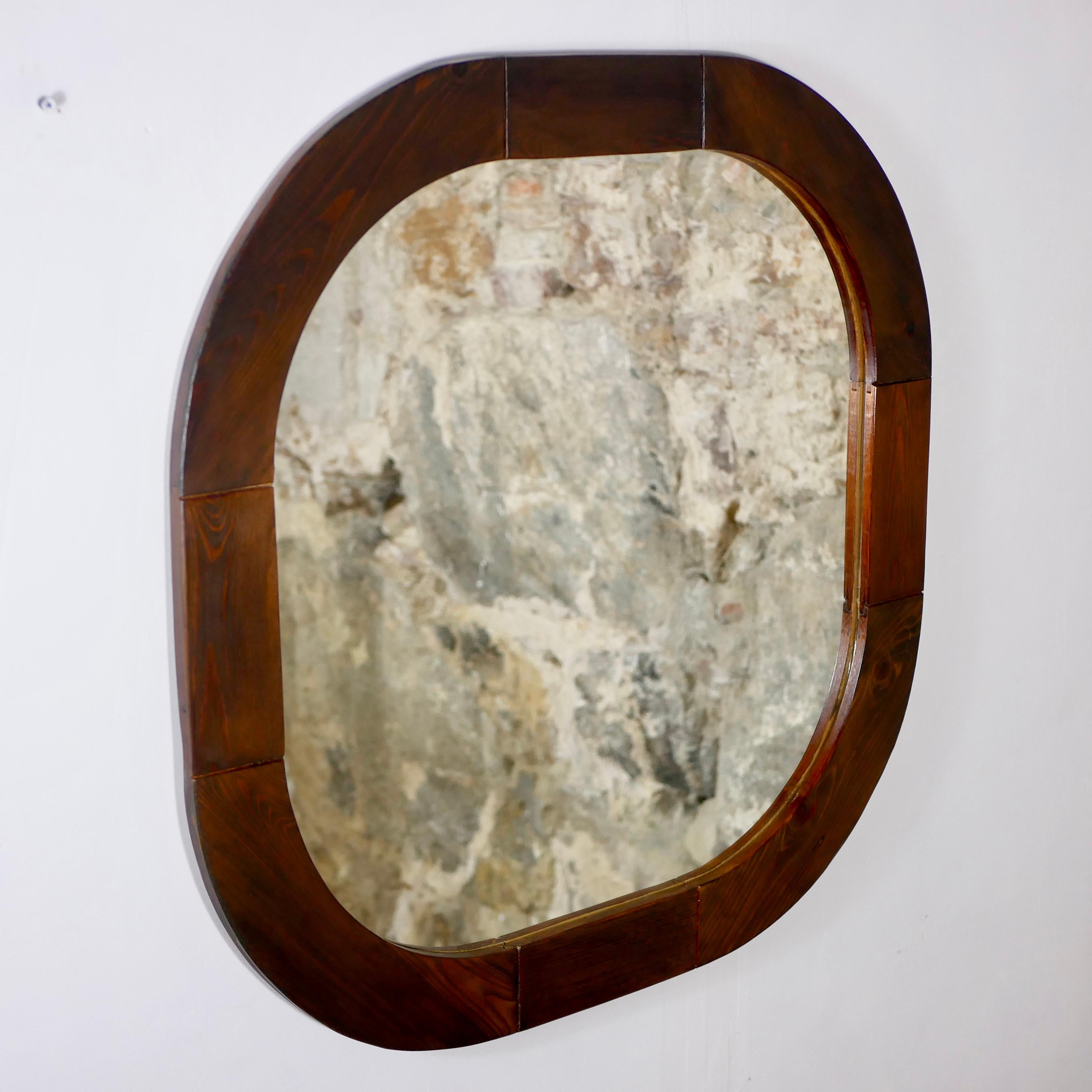 Scandinavian pine mirror by Ikea, Sweden, 1970s In Good Condition In Lyon, FR