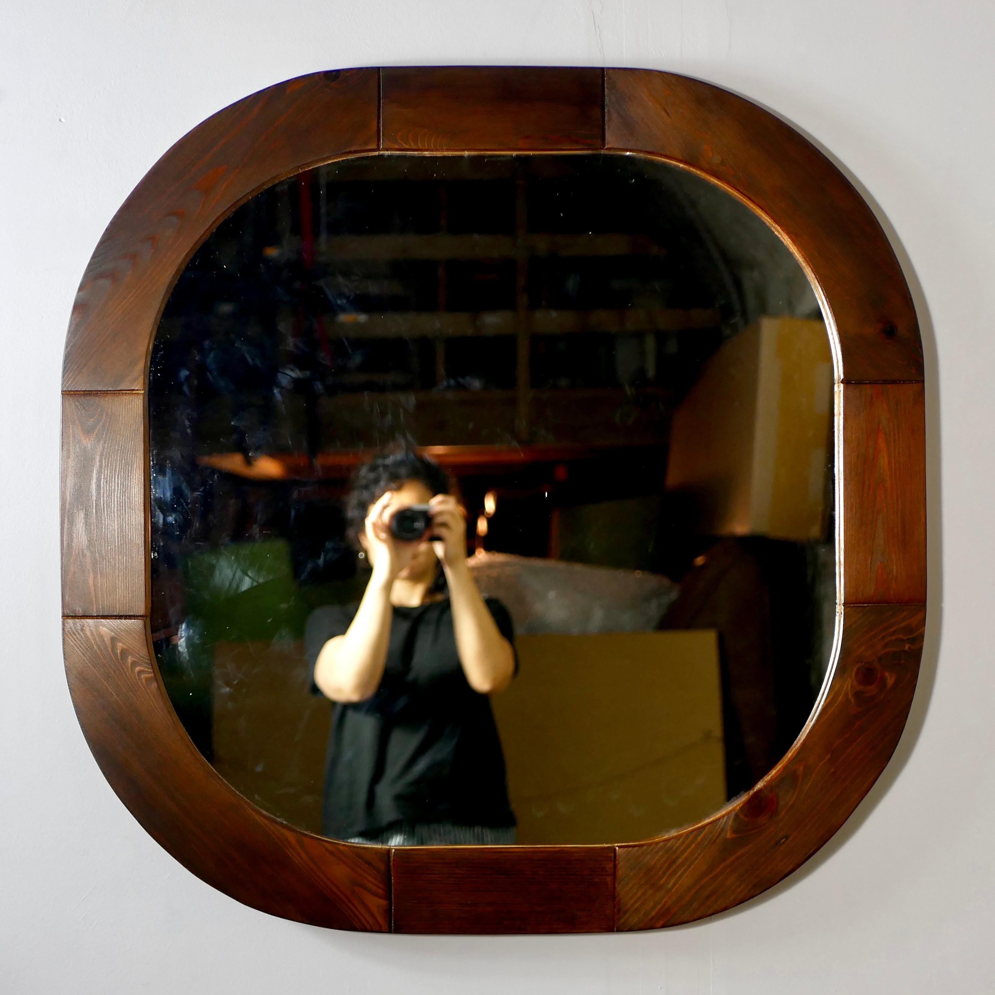 Late 20th Century Scandinavian pine mirror by Ikea, Sweden, 1970s