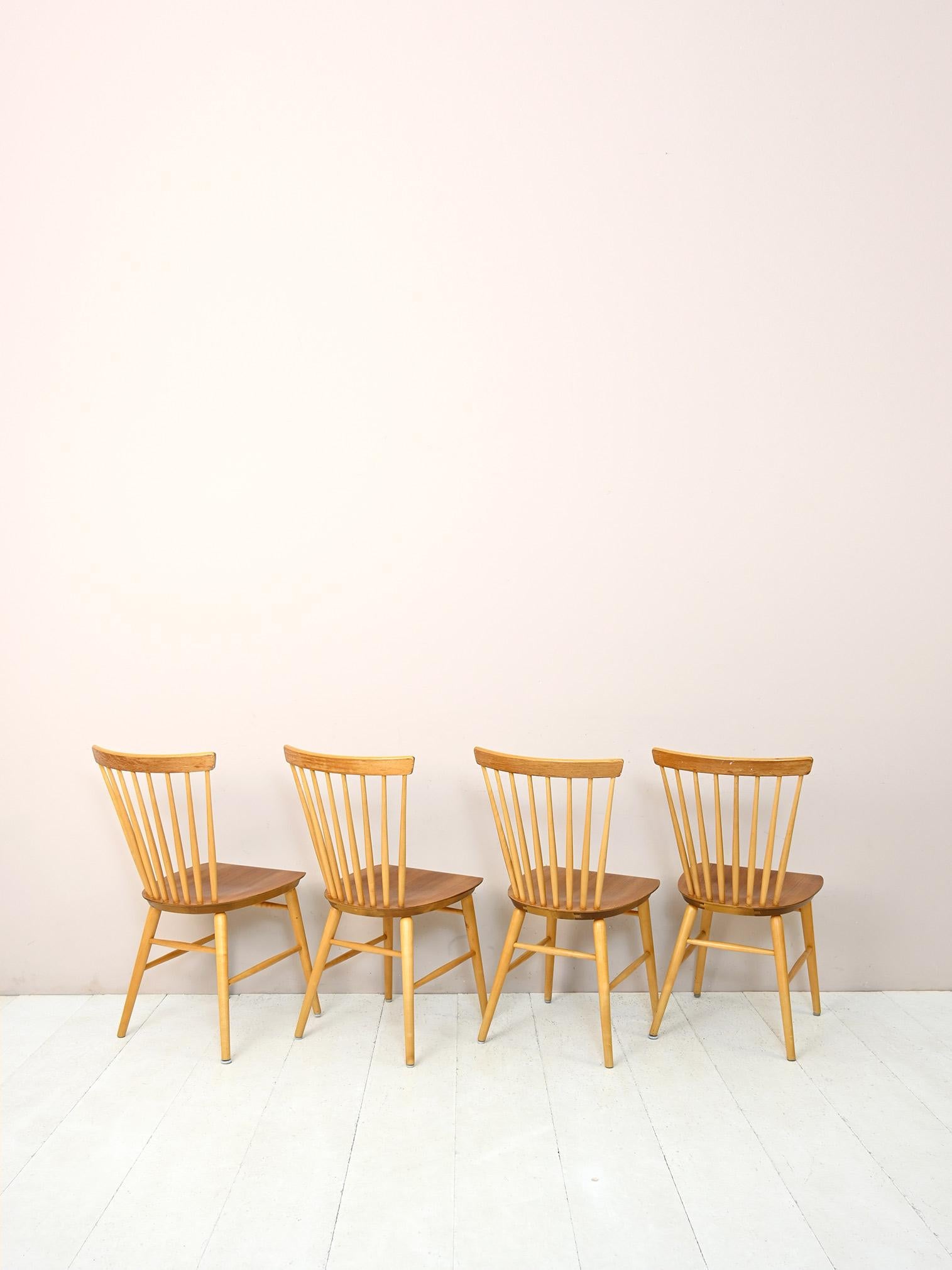 Mid-20th Century Scandinavian Pinnstol Chairs