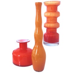 Scandinavian Pop Art 1960s Glass Holmegaard, Alsterfors and Riihimaki