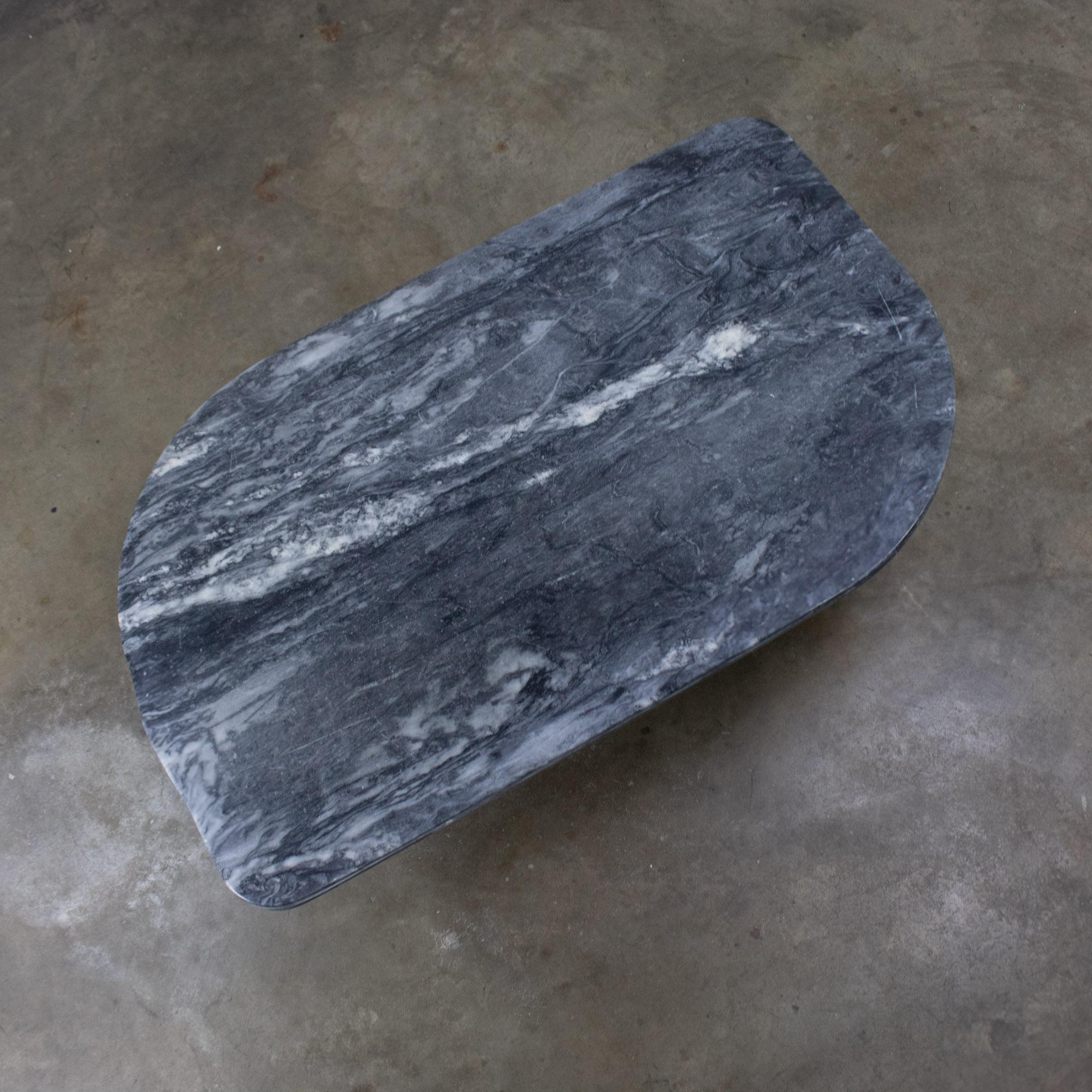 Scandinavian Post Modern Coffee Table Marble Top Bendixen Designs Made Denmark For Sale 3