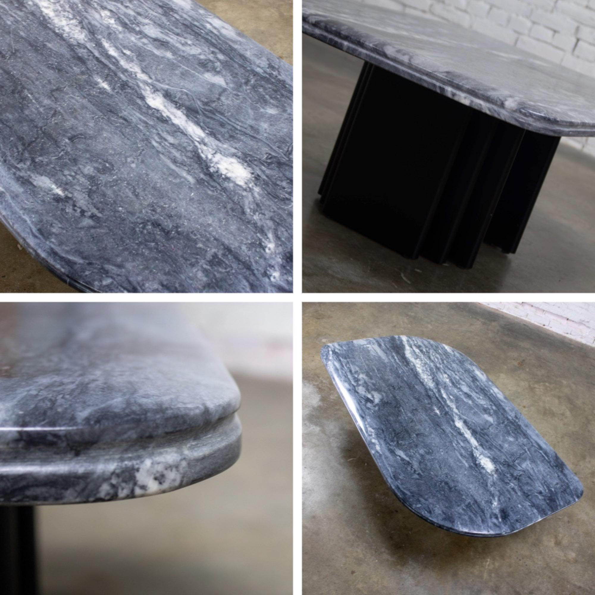 Scandinavian Post Modern Coffee Table Marble Top Bendixen Designs Made Denmark For Sale 12