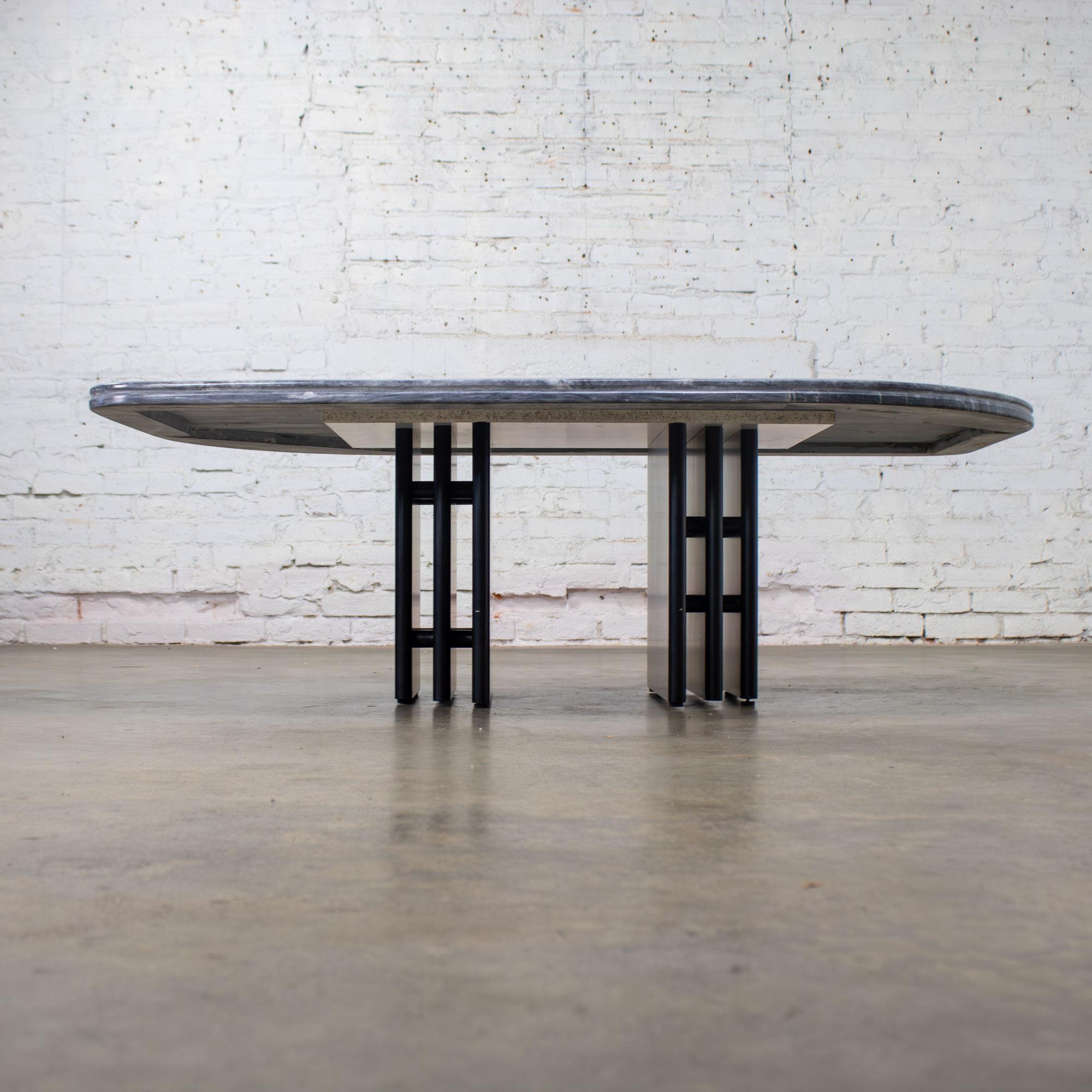 Post-Modern Scandinavian Post Modern Coffee Table Marble Top Bendixen Designs Made Denmark For Sale