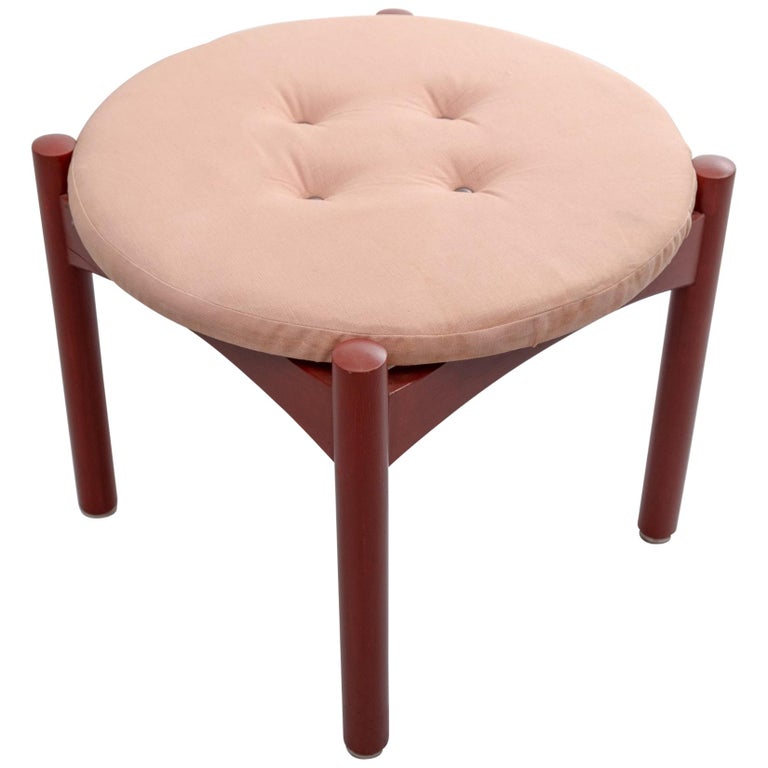 Nordic Round Pumpkin Footstool Dressing Chair Pouffe Padded Seat Velvet Stool