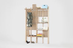 Regalsystem „“GATE“, 1500 mm Auflage, handgefertigtes Eschenholz aus Natur