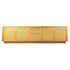 Vintage Scandinavian rattan sideboard, 1970s