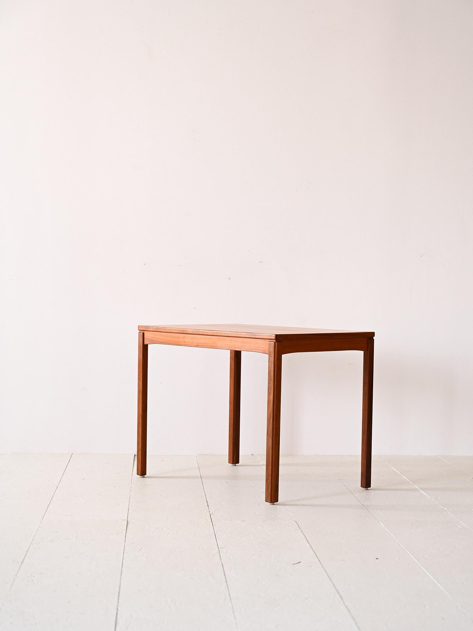 Scandinave Table basse rectangulaire scandinave en teck en vente