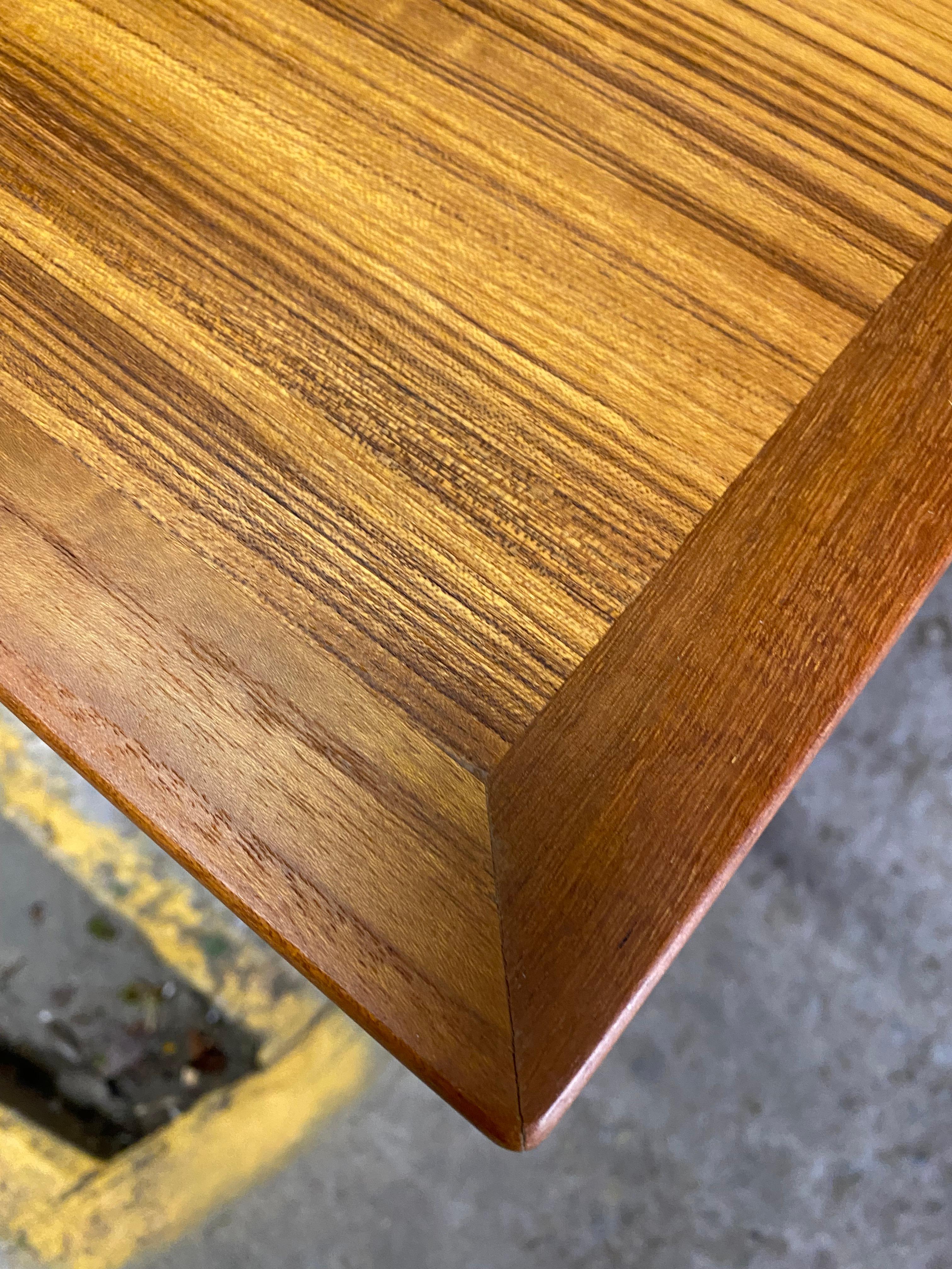 Scandinavian Rectangular Teak Draw Leaf Dining Table 5