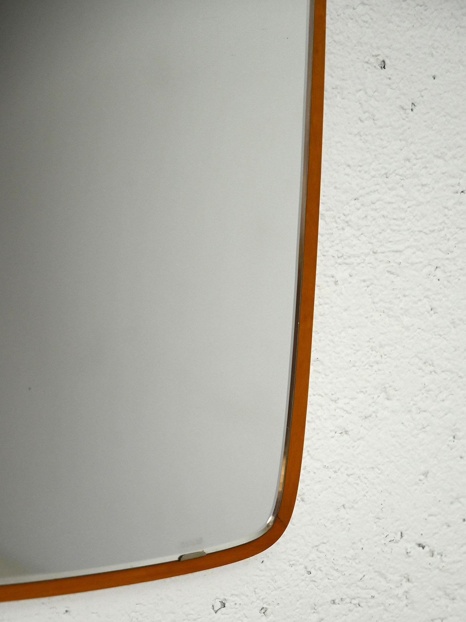 Scandinavian retro mirror In Good Condition For Sale In Brescia, IT