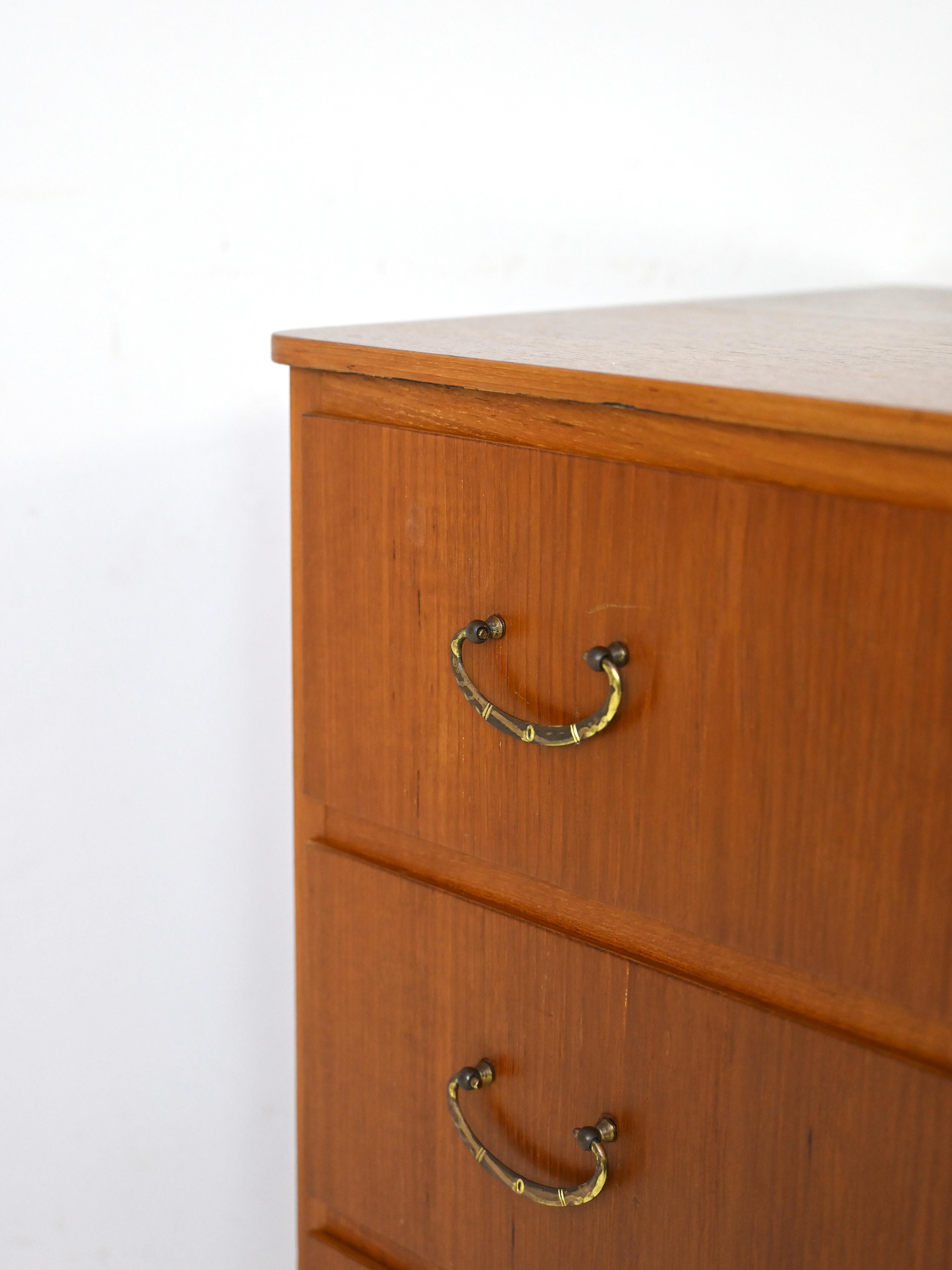 Scandinavian retro teak chest of drawers For Sale 1