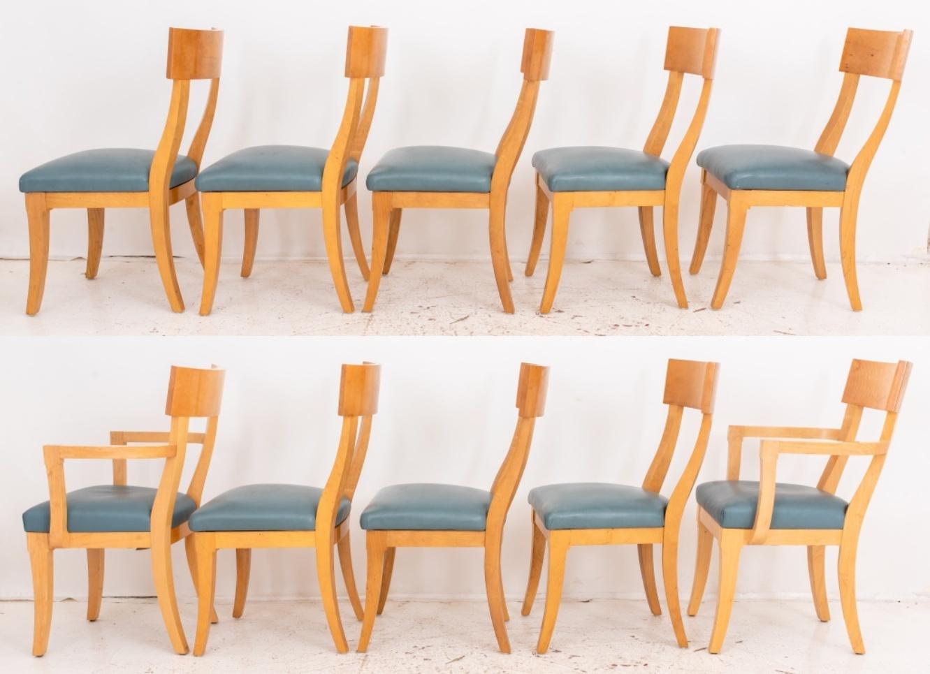 Scandinavian Modern Scandinavian Revival Dining Chairs, Set of 10 For Sale