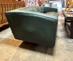 Divano scandinavo in pelle verde Riva di Gijs Papavo per Montis