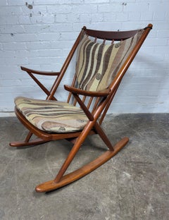 Skandinavischer Schaukelstuhl von Frank Reenskaug für Bramin, Dänemark, 1960er Jahre