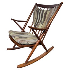 Scandinavian Rocking Chair by Frank Reenskaug for Bramin, Denmark, 1960s