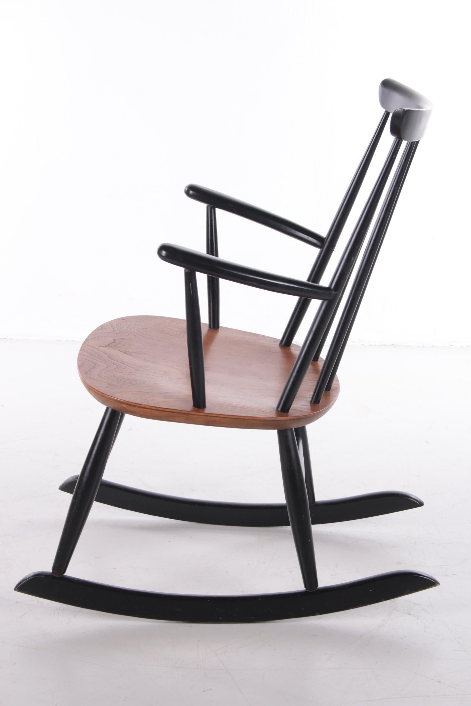 Scandinavian Rocking Chair Design by Roland Rainer by Hagafors Stolfabrik 3