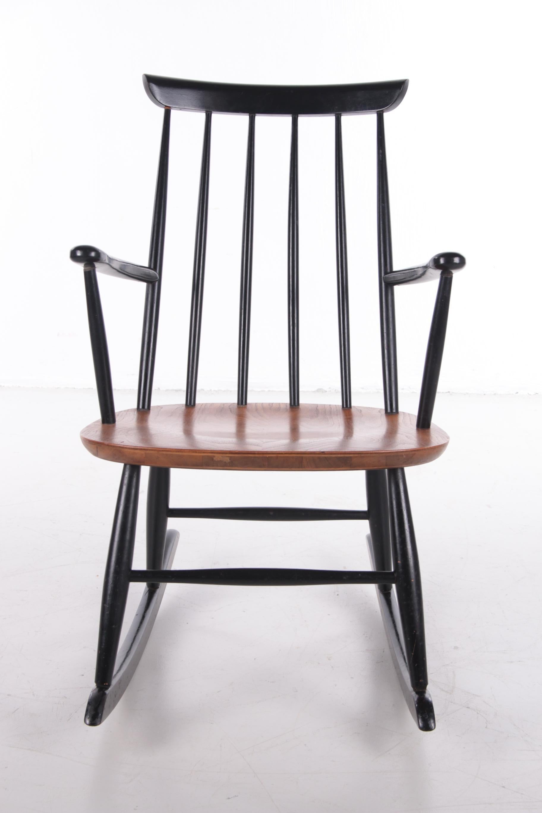 Scandinavian Rocking Chair Design by Roland Rainer by Hagafors Stolfabrik 4