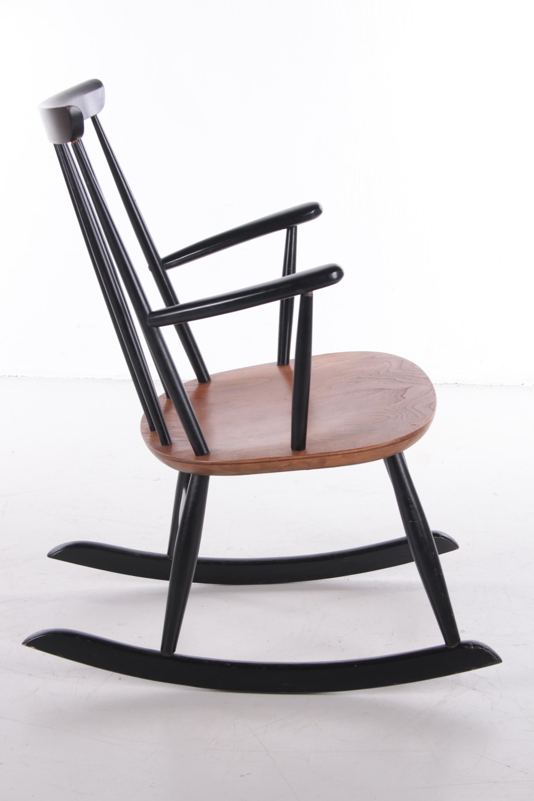 Scandinavian Rocking Chair Design by Roland Rainer by Hagafors Stolfabrik 2