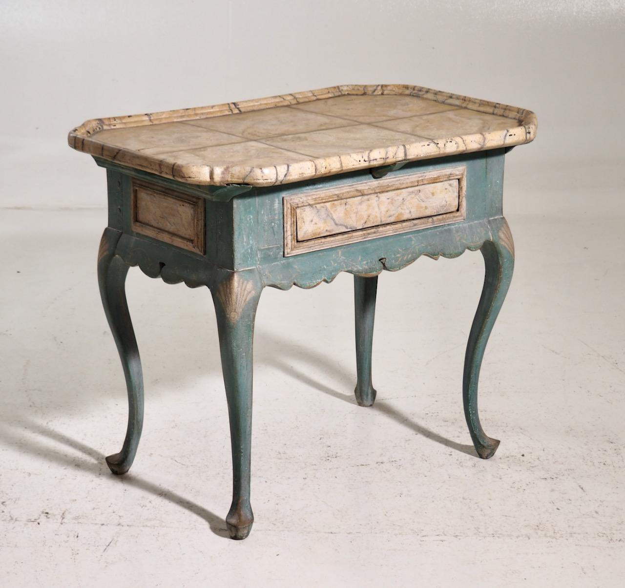 Scandinavian Rococo Table, circa 1750 For Sale 2