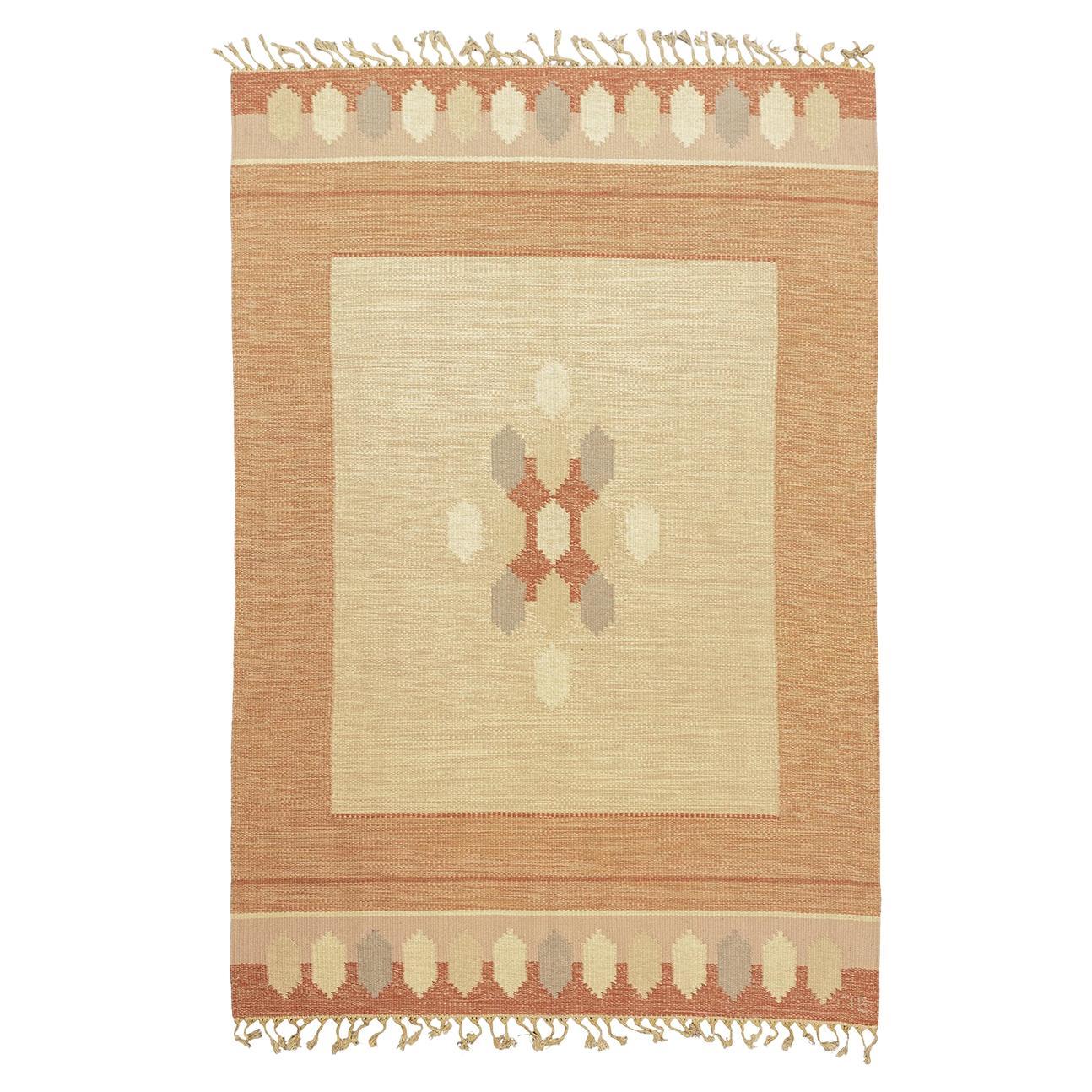 Tapis scandinave Rollakan  Tones terreuses d'Ingegerd Silow
