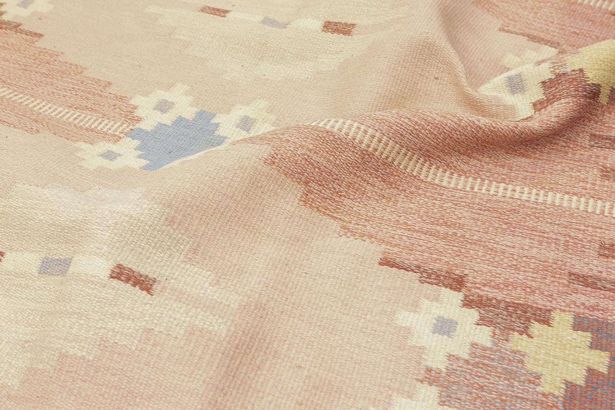 Tapis scandinave Rollakan  Tons de terre Bon état - En vente à Ferrara, IT
