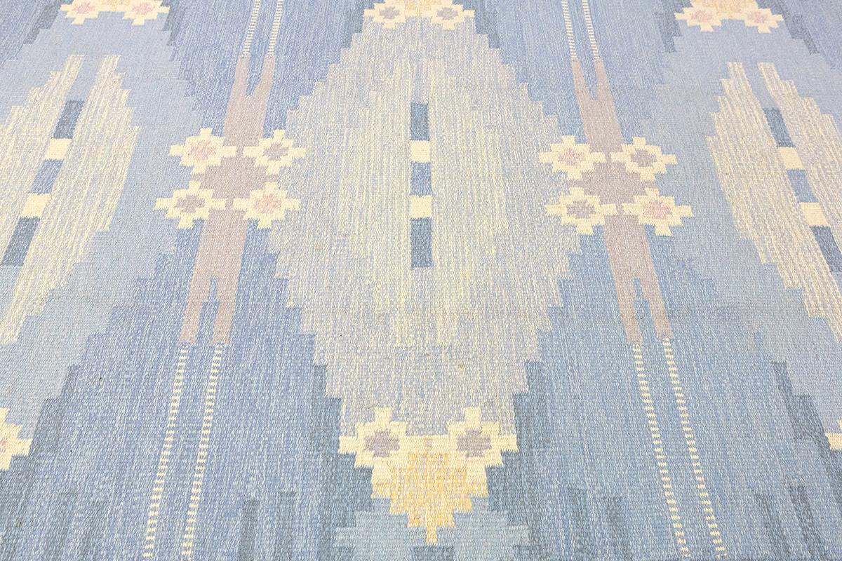 Scandinavian Modern Scandinavian Rollakan Rug For Sale