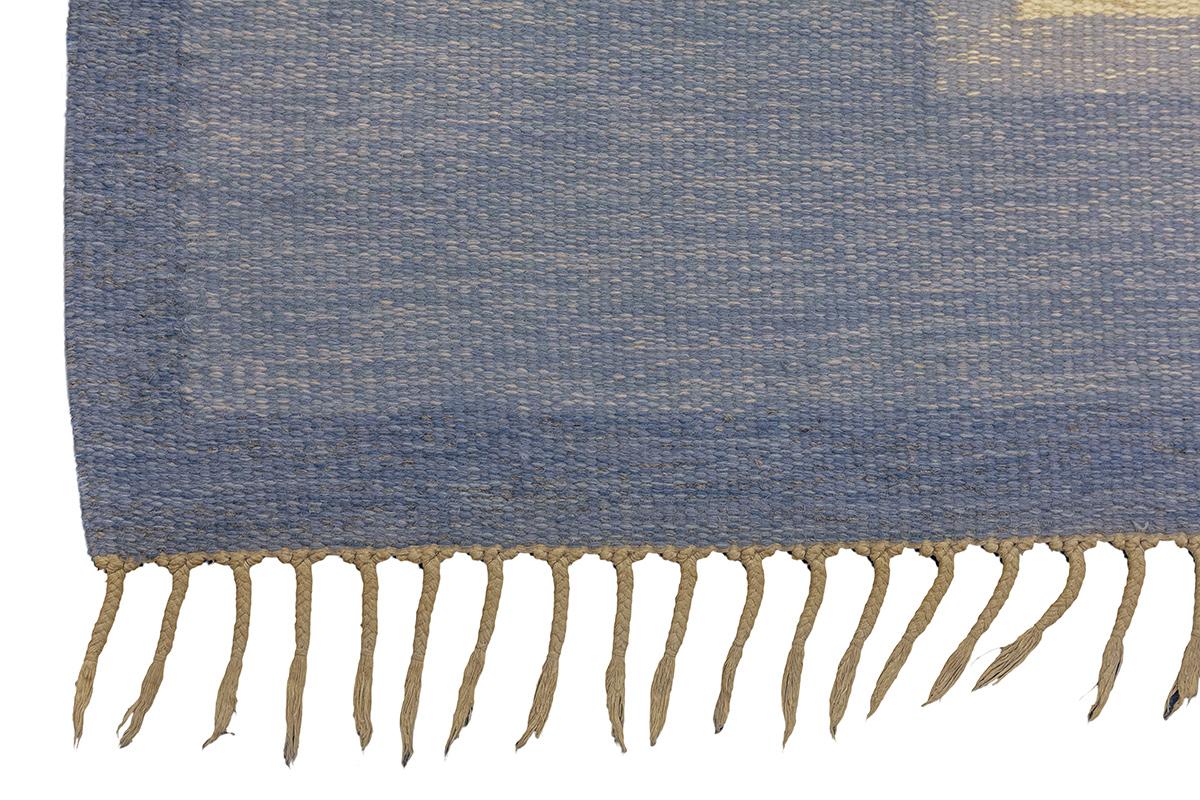 Scandinave Tapis scandinave Rollakan bleu clair en vente