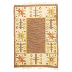 Scandinavian Rug Rollakan Signed AS