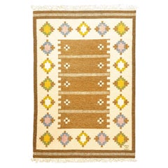 Vintage Scandinavian Rug Rollakan Signed