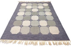 Scandinavian Rug Rollakan Signed NN