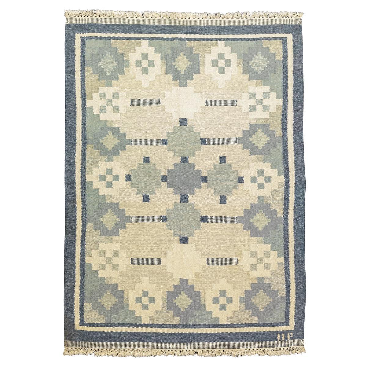 Scandinavian Rug Rollakan Signed UP