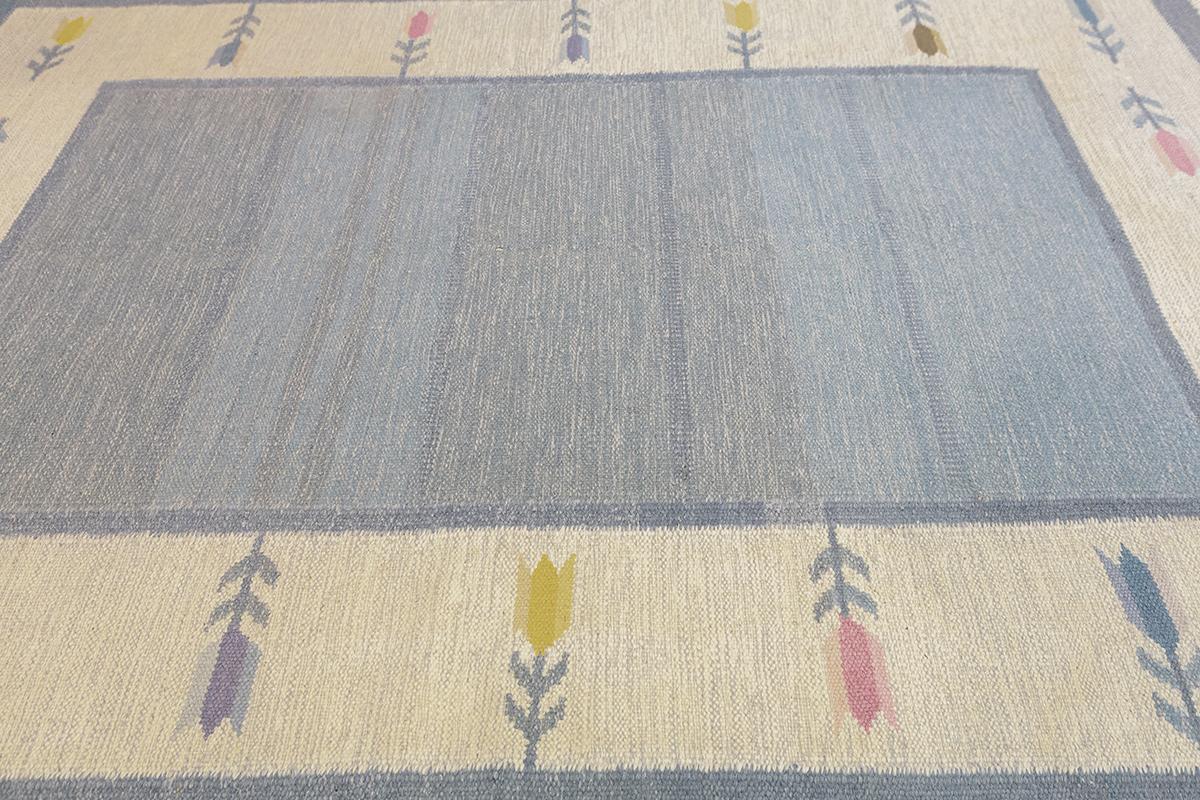 Scandinavian Modern Scandinavian Rug Rollakan Soft Color Palette For Sale