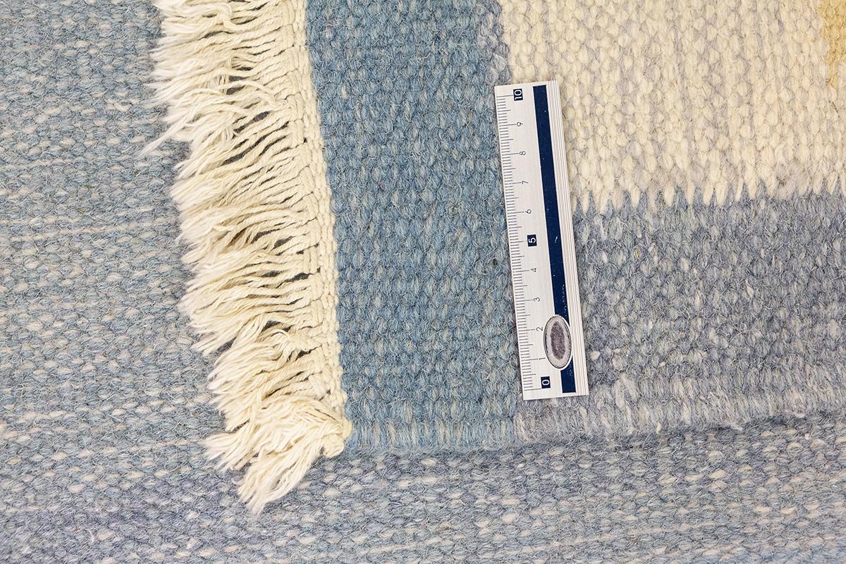 Wool Scandinavian Rug Rollakan Soft Color Palette For Sale