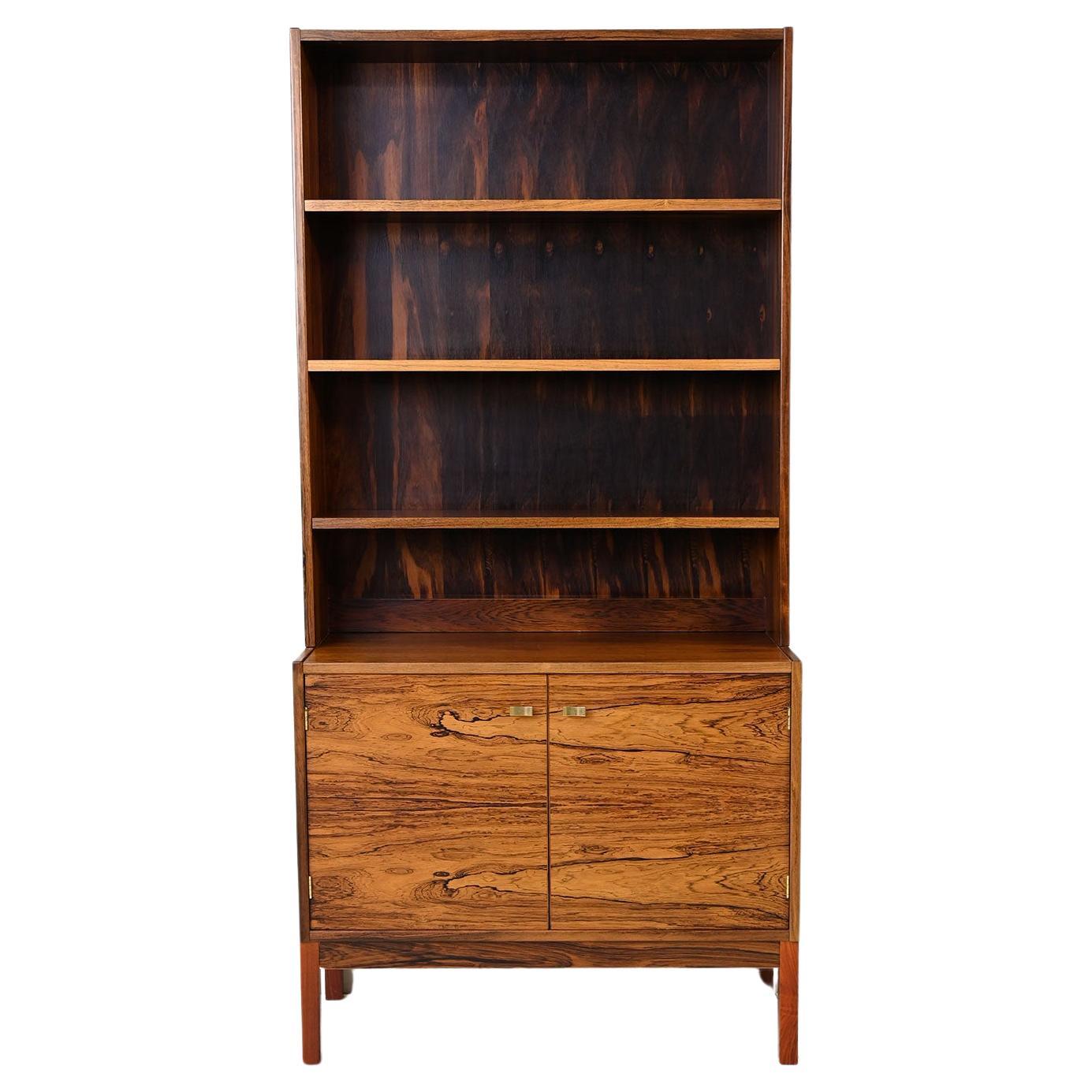 Scandinavian rosewood bookcase For Sale