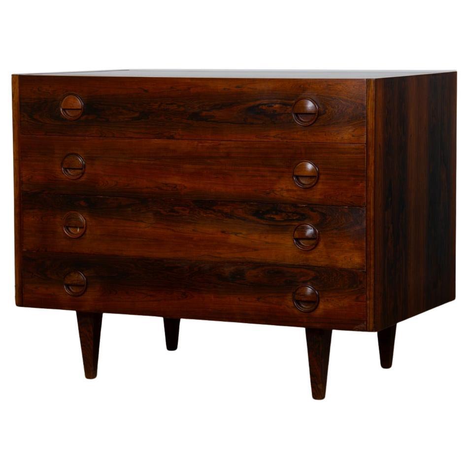 Scandinavian rosewood chest of drawers from the 1960s en vente