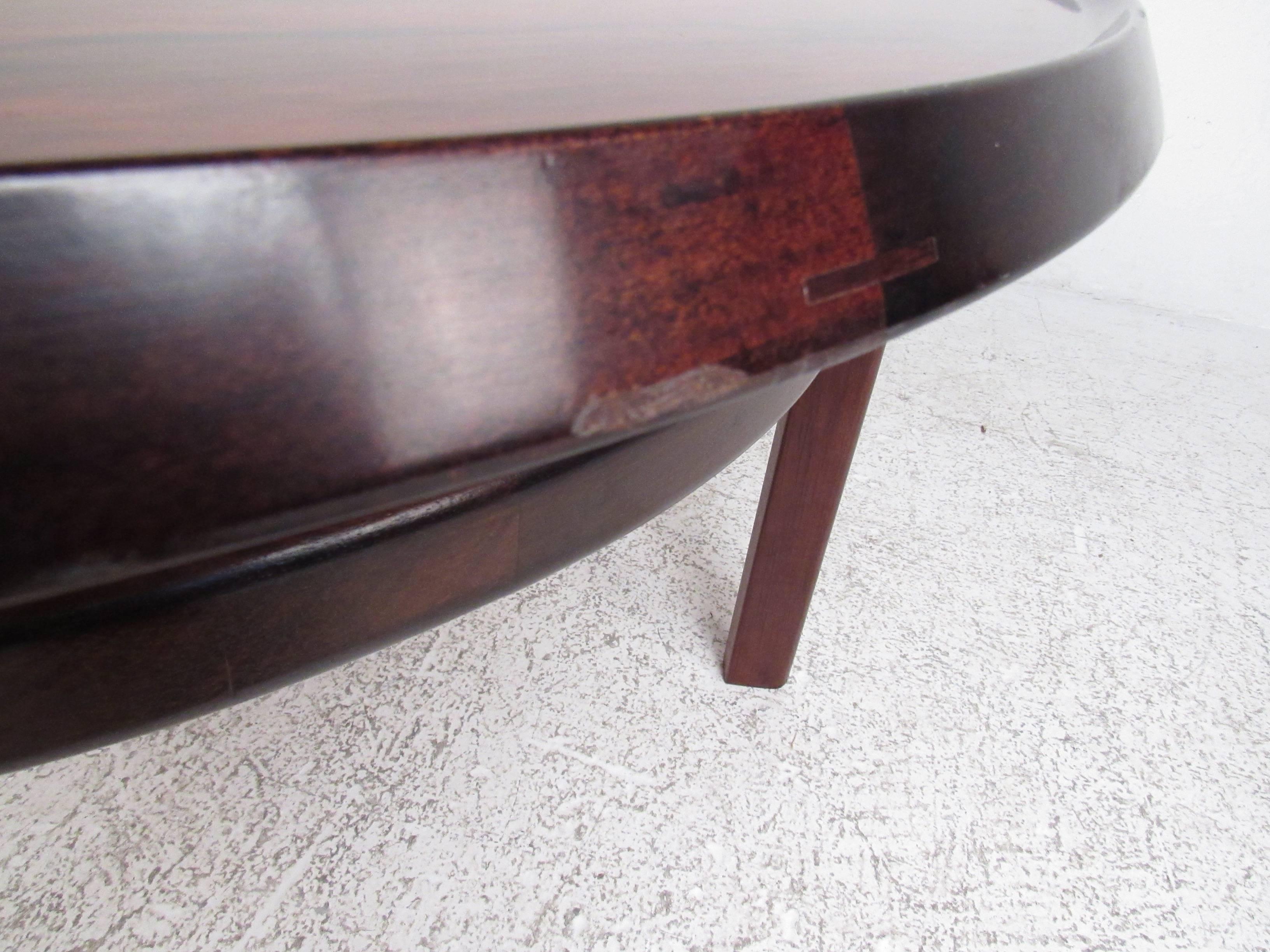 Mid-20th Century Scandinavian Rosewood Coffee Table by Haug Snekkeri for Bruksbo