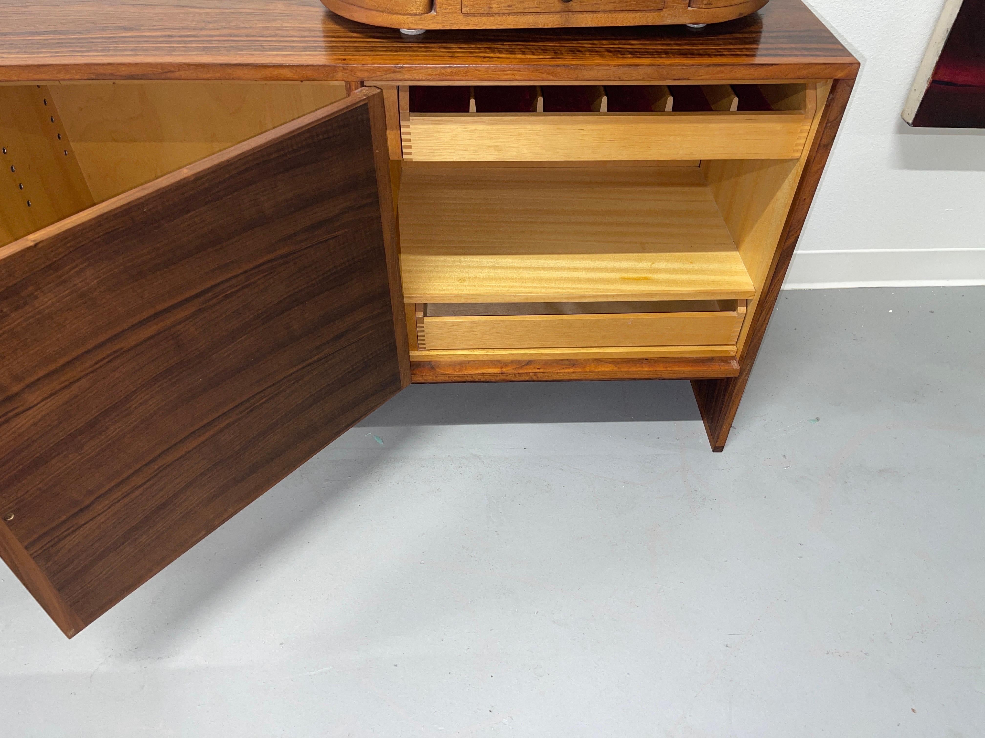 Scandinavian Rosewood Credenza For Sale 1