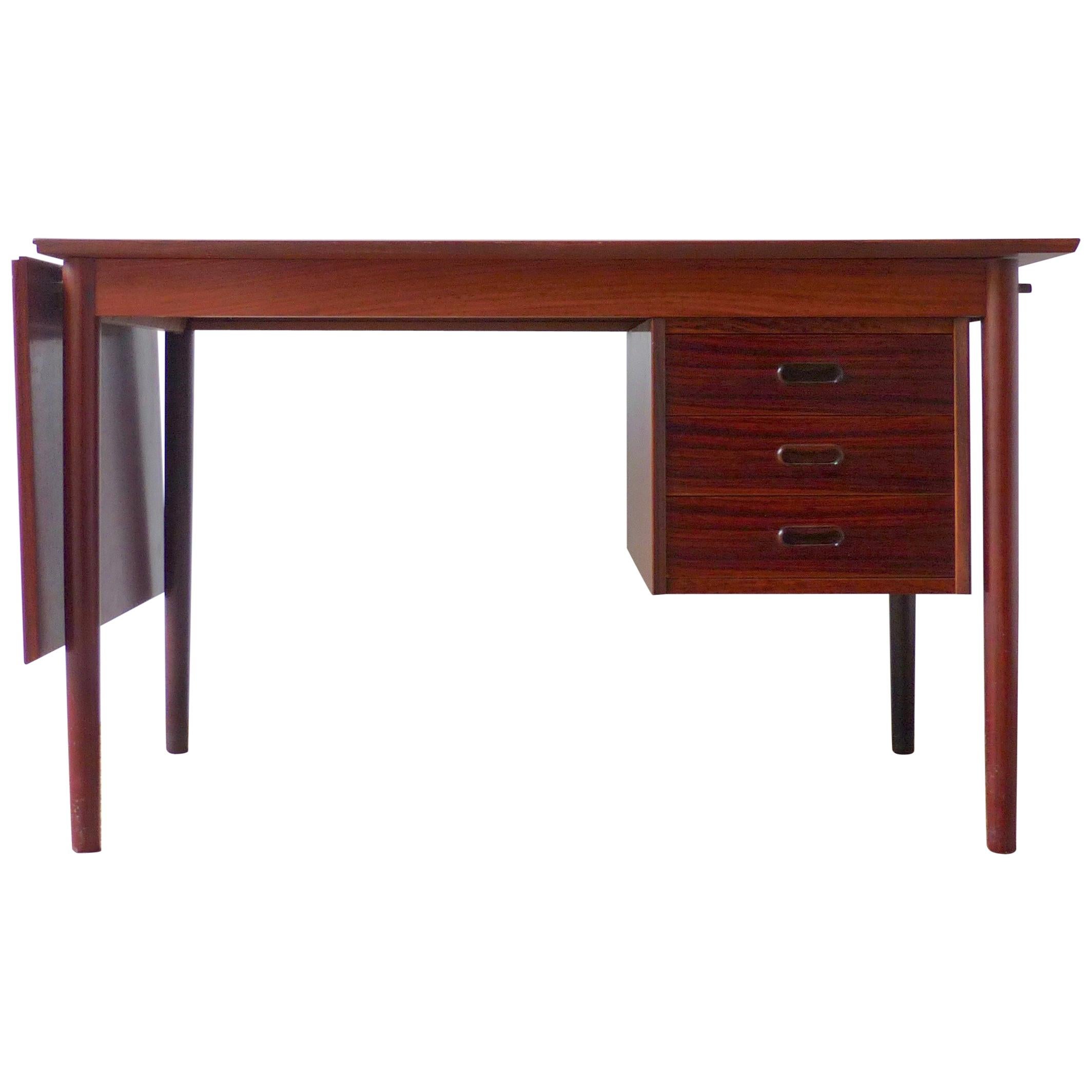 Scandinavian Rosewood Desk by Arne Vodder For Sale