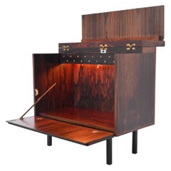 Scandinavian Rosewood Dry Bar Cabinet, Denmark, 1960