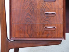 Scandinavian Rosewood Exexutive Desk from Svend Aage Madsen, Denmark
