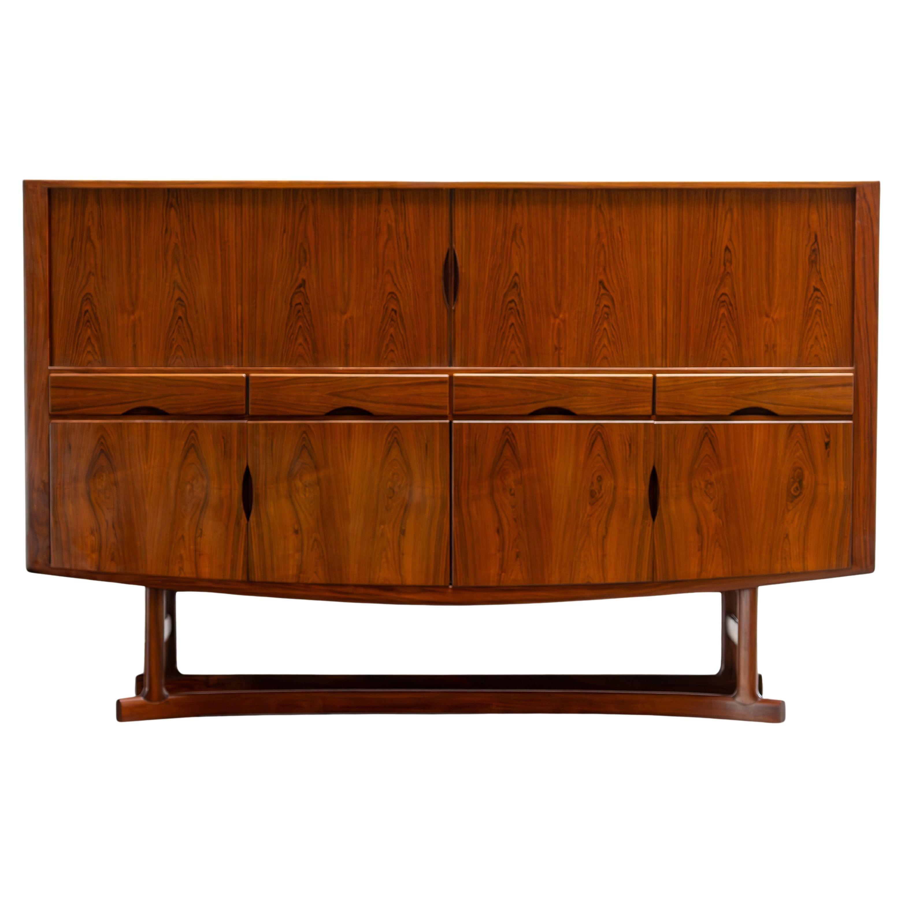 Planche à cartes scandinave en bois de rose HB20 par Johannes Andersen Danemark, 1968