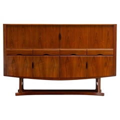 Tablero escandinavo de palisandro HB20 de Johannes Andersen Dinamarca, 1968