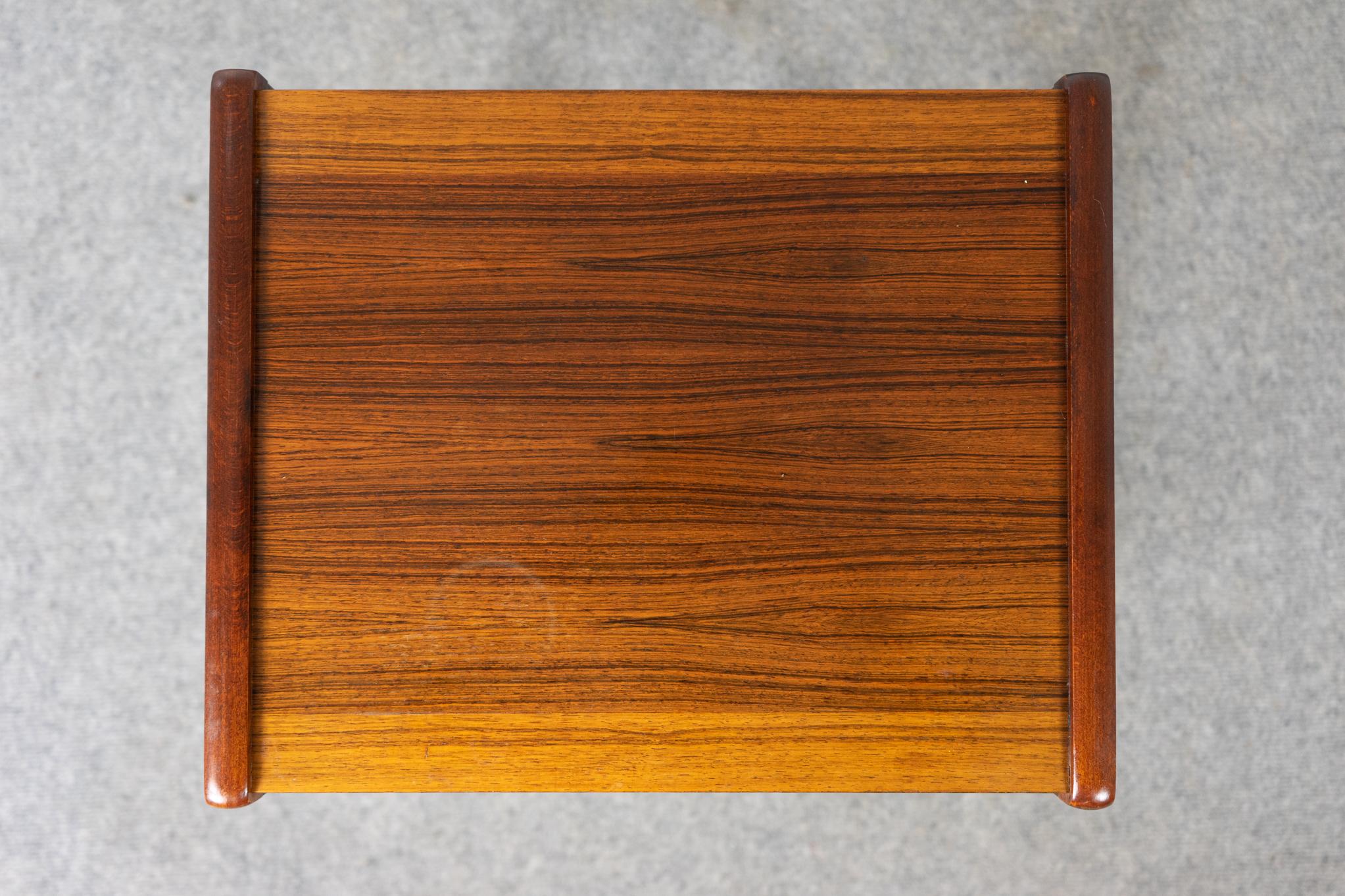 Scandinavian Rosewood Nesting Tables For Sale 2