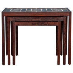 Scandinavian Rosewood Nesting Tables