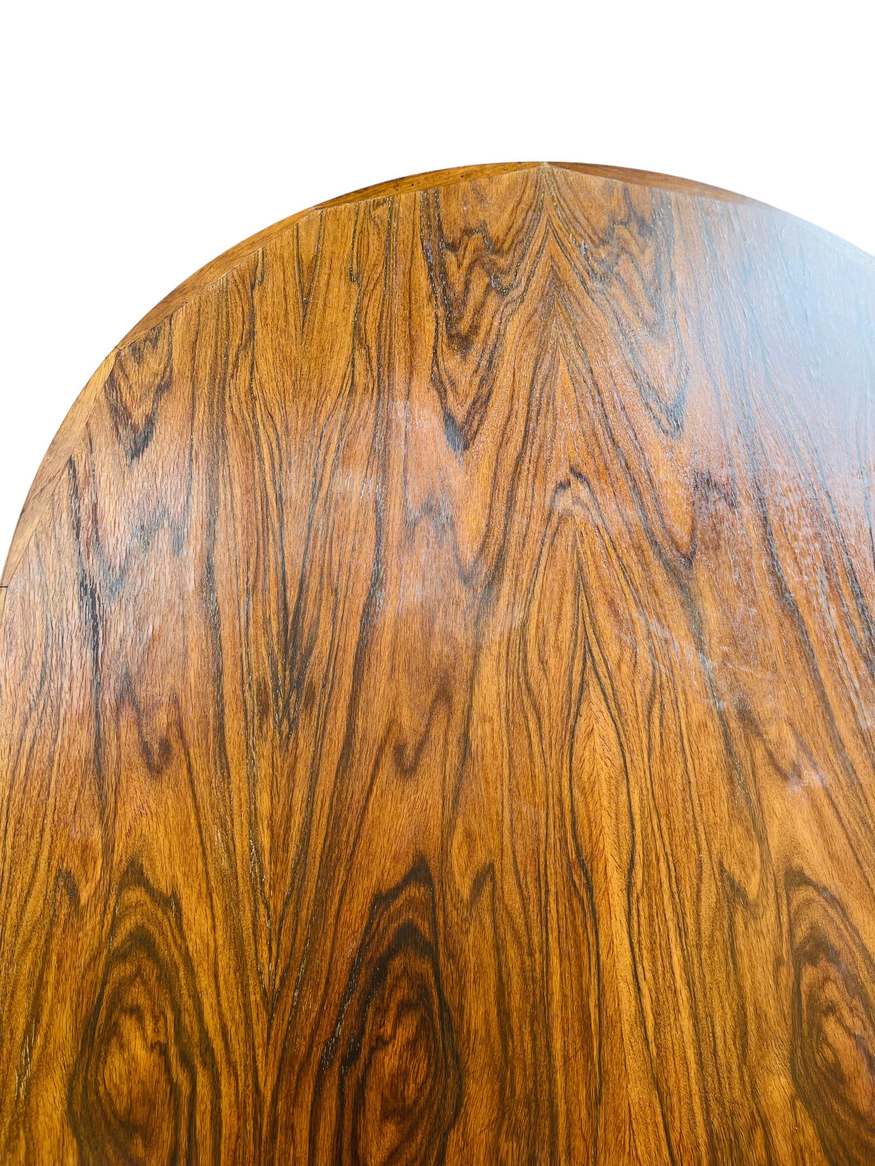 Scandinavian Rosewood Oval Coffee Table 2
